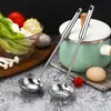 Acero Inoxidable 304 Cuchara para Fondue Mango Largo Espumadera Juego de Cucharas para Sopa para Cocina Casera, Diseño Integrado Engrosado