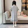 Camisón de verano para niña, pijama infantil de modal ultradelgado de manga corta, nuevo modelo 2026, ropa de casa de verano para niñas pequeñas