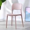 Silla Nórdica de Plástico Respaldo Hogar Plástico Ocio Silla Exterior Engrosada Cafetería Comida Hueca Apilable Reposabrazos