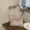 Bolsa feminina de grande capacidade, novo modelo verão 2026, bolsa de ombro/transversal versátil e simples, bolsa de viagem/dia a dia para comércio exterior transfronteiriço, bolsa de bolinho
