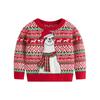 Novos Suéteres Infantis de Desenho Animado de Natal Outono e Inverno Europeus e Americanos da Amazon para Meninos e Meninas, Tricô Pulôver para Bebê Roupas Infantis