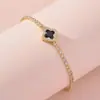 Pulseras de Joyería al por Mayor, Pulsera de Trébol de Cuatro Hojas, Diseño de Nicho Estilo Ins de Lujo Ligero, Pequeños Accesorios Exquisitos Hechos en Fábrica para Niñas