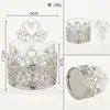 Caja de dulces de plástico transparente con electrochapado de nueva moldura de corona, venta al por mayor de fabricantes, caja de almacenamiento para objetos pequeños, regalo de luna llena