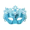 Máscara de Media Cara para Fiesta de Disfraces, Máscara de Ojos de Alta Calidad para Fiesta de Cumpleaños, Carnaval Transfronterizo, Plástico Electroplateado