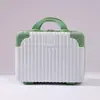 Bolsa de Maquiagem Satchel Maleta Retro 14 polegadas Bolsa de Cosméticos Fofa para Estudante Feminino Satchel Caixa de Armazenamento para Viagem