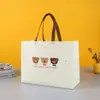 [Sacola de Compras de Shopping Transfronteiriço] Sacola Não Tecida Bolsa Tiracolo Sacola de Compras Embalagem Estéreo Colorida Revestida Bolsa Tiracolo Lata