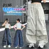 Pantalones Cargo Florales para Niñas Verano Pantalones Finos 2026 Nuevos Pantalones Rectos de Pierna Ancha para Niños Pantalones Largos Casuales para Niños