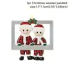Decorações de Árvore de Natal e Amizade Transfronteiriças Novo Pingente Decorativo Plano de Acrílico para Carro de Natal
