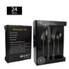 Conjunto de 24 Peças Talheres Cabo Leve Conjunto de Faca e Garfo de Aço Inoxidável Comida Ocidental Faca de Bife Talheres Colher Garfo Presente Personalização