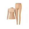 Directamente del fabricante, bestseller transfronterizo: Conjunto de ropa interior cálida de encaje de alta elasticidad con sensación de segunda piel y aceite esencial de camelia para la belleza de la piel