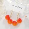Aretes de Cereza Roja de Moda para Mujer Nuevos Exquisitos Super Hada Aretes de Cereza Colgante Diseño de Alta Gama Aretes Combinables