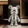 Figura de Oso Cool con Lentejuelas de Moda Decoración Moderna de Lujo Ligero para Sala de Estar, Mueble de TV, Gabinete de Entrada Venta Directa de Fábrica Se Puede Enviar en Nombre de Otros