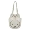 Bolsa de Mão com Estampa de Coelhinho Fofo, Bolsa de Ombro Grande Capacidade Cartoon Fofo, Estilo Menina Ins Bolsa para Estudo