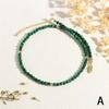 Cadena para Clavícula de Piedra Natural Estilo Nuevo 2026, Moderna y Elegante, Lujo Ligero, Apilable, Collar de Malaquita Verde Vintage