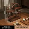 Mesa de Té de Madera Maciza Estante de Almacenamiento Sala de Té China Escritorio Estante Bogu Tetera Pequeña Juego de Té Taza de Té Almacenamiento Exhibición Adornos