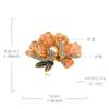 Corsage de Flor de Peonía con Pedrería Nuevo Guofeng Transfronterizo Broche de Flor Elegante Accesorios para Abrigo y Cheongsam Regalo para el Día de la Madre