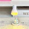 Mini Lámpara de Mesa LED Pequeña Linda de Corazón para Niña Dormitorio Dormitorio Protección Ocular Lámpara de Lectura Dibujos Animados Luz Nocturna Adornos de Escritorio