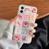 Funda de teléfono móvil Strawberry Bear Rabbit para Apple 15, transparente, para iPhone 15pro, para mujer, 15promax, con personalidad suave.