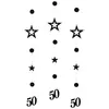 Guirlanda de Número Estrela Dourada Brilhante Rose Gold Multicolor 13 16 18 25 30 40 50 60