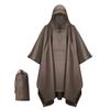 Poncho Impermeável Adulto para Uso Externo para Caminhada, Montanhismo, Pesca, Acampamento, Lona 3 em 1, Lona de Chão, Poncho de Chuva, Proteção contra Chuva Forte