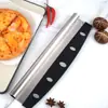 Cortador de Pizza de Aço Inoxidável Atacado, Cortador Grande Meia-Lua para Pizza, Cortador de Nougat, Ferramenta Especial para Assar Panquecas
