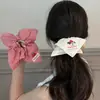 Lindo Cachorro Beige Bufanda Cuadrada de Satín para el Cabello para Mujer, Lazo para el Cabello de Alta Gama, Accesorio Cuadrado para el Cabello, Estilo Coreano Grande