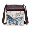 Bolsa de Lona para Mujer Bolso Cruzado Estilo Chino Estudiante Lindo Out Estilo Étnico Bordado para Teléfono Móvil Bolso Pequeño Bandolera Bolso de Hombro