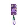 Cordão de Lanyard para Celular Monstro Adequado para Capa de Celular Apple 15 Huawei Mate60 Suporte Duplo Transparente 17Promax