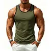Camiseta Deportiva sin Mangas Elástica de Secado Rápido con Bloques de Color Versátil Holgada para Entrenamiento en Gimnasio para Hombres, Marca Independiente Europea y Americana Retro de Talla Grande