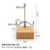 Expositor de nogal Wenwan con base de madera maciza, expositor universal de minerales de cristal transparente, expositor decorativo de piedras raras.