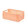 Caja de Almacenamiento Plegable de Escritorio Ins Cesta de Almacenamiento de Cosméticos para Estudiantes Estante de Almacenamiento de Snacks para Dormitorio Cesta Pequeña