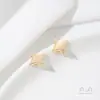 Aretes Sostenedores de Disco Curvo Brillante Rellenos de Oro de 14 Quilates que Conservan el Color Material para Aretes Hechos a Mano con Perlas Pegajosas