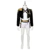 Fantasia Cosplay Infantil Personalizada K-Pop Preto Dourado do Grupo de Meninas Demon Slayer para Role Play de Personagem de Anime