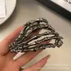 Europeu e Americano Novo Halloween Crânio Garra Presilhas Escuras Acessório de Cabelo Grampo Metal Aranha Grande Tubarão Clip