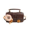 Bolsa Feminina 2025 Nova Moda Elegante Bolsa Crossbody Fivela de Trava Bolsa Boston Portátil Bolsa de Almofada de Nicho Francês