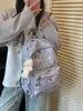 Mochila Transfronteriza Modelo Nuevo con Estampado de Dibujos Animados Lindos para Niñas, Adecuada para Estudiantes de Secundaria y Preparatoria, Mochila Escolar de Gran Capacidad