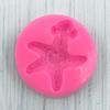 Molde de silicone estrela do mar com chapéu dos desenhos animados bolo do oceano molde de cozimento diy fondant ferramenta epóxi gesso