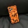 Capa de Celular de Alta Qualidade com Onda Laranja Galvanizada Adequada para Iphone16Pro Max Apple 17 14/15 Novo Estilo