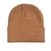 Gorro Postparto Estilo Coreano, Color Sólido, Estilo Europeo y Americano, Gorro de Punto Cálido para Otoño e Invierno, A Prueba de Frío, A Prueba de Viento, Gorro con Puño Personalizado, Venta al por Mayor