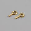 Ojo de Cordero Hebilla de Tornillo para Uñas Anillo Colgante Colgador Aguja Colgante Hebilla de Clavo de Cuerno 9 Hecho a Mano DIY Casero Agujero Medio Clavo Caja Ciega