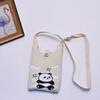 2024 Bolsa de Mão Mini de Tricô Guofeng Panda Bolsa de Celular Fashion Guofeng Bolsa de Ombro Bolsa Casual Versátil