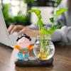 Celebridade da Internet Acessórios para Casa Criativos Enfeites de Mesa para Escritório Fofa Dama Tang Enfeites de Planta Hidropônica em Garrafa