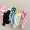 Calcetines nuevos de dopamina plancha recta calcetines de tubo de amor lindos calcetines dulces hasta la pantorrilla calcetines de rizo de otoño e invierno calcetines transpirables de verano