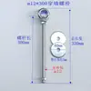 Parafuso passante galvanizado haste dupla estendida rosca nas duas extremidades olho para pendurar com argola M18 16 14 12