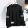 Camiseta de Manga Larga para Hombre Destacada, Marca de Moda, Forro Polar, Prenda de Otoño/Invierno, Sudadera, Camiseta Interior Juvenil, Camiseta Base