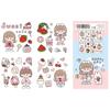 Pegatina para cuenta manual estilo japonés PET corazón de niña pequeña pastilla material para cuenta manual pasta DIY taza teléfono móvil pasta de decoración venta al por mayor