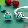 Invierno nuevo transfronterizo cuentas de plata de ley románticas nieve s925 cuentas sueltas pulsera de mujer personalizada accesorios DIY venta al por mayor