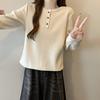1*1 De Rong2026 Nueva Camiseta de Manga Larga con Adorno de Encaje para Mujer Otoño e Invierno con Forro Polar Camiseta Base Superior