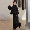 Conjunto de Otoño para Niñas Nuevo a la Moda Chal Floral y Pantalones de Pierna Ancha 2026 Nuevo Estilo Coreano para Niños Mayores
