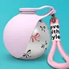Suministros para Mascotas Perro Botella de Agua Exterior Acero Inoxidable 304 Gancho Dispensador de Agua Botella de Agua Portátil Día de San Valentín